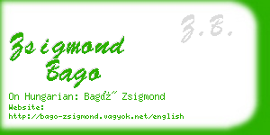 zsigmond bago business card